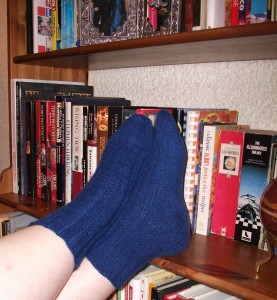 My favorite socks!  Hand-knitted to my measurements and desires by Michelle.