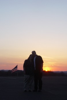 Us with the sunset!