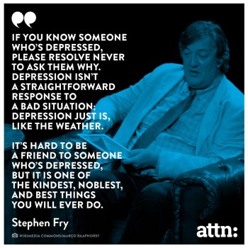 stephen fry depression why