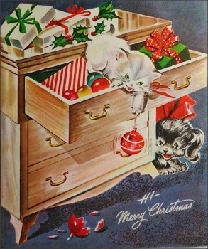 1940s Christmas card, by 1950sUnlimited. CC 2.0